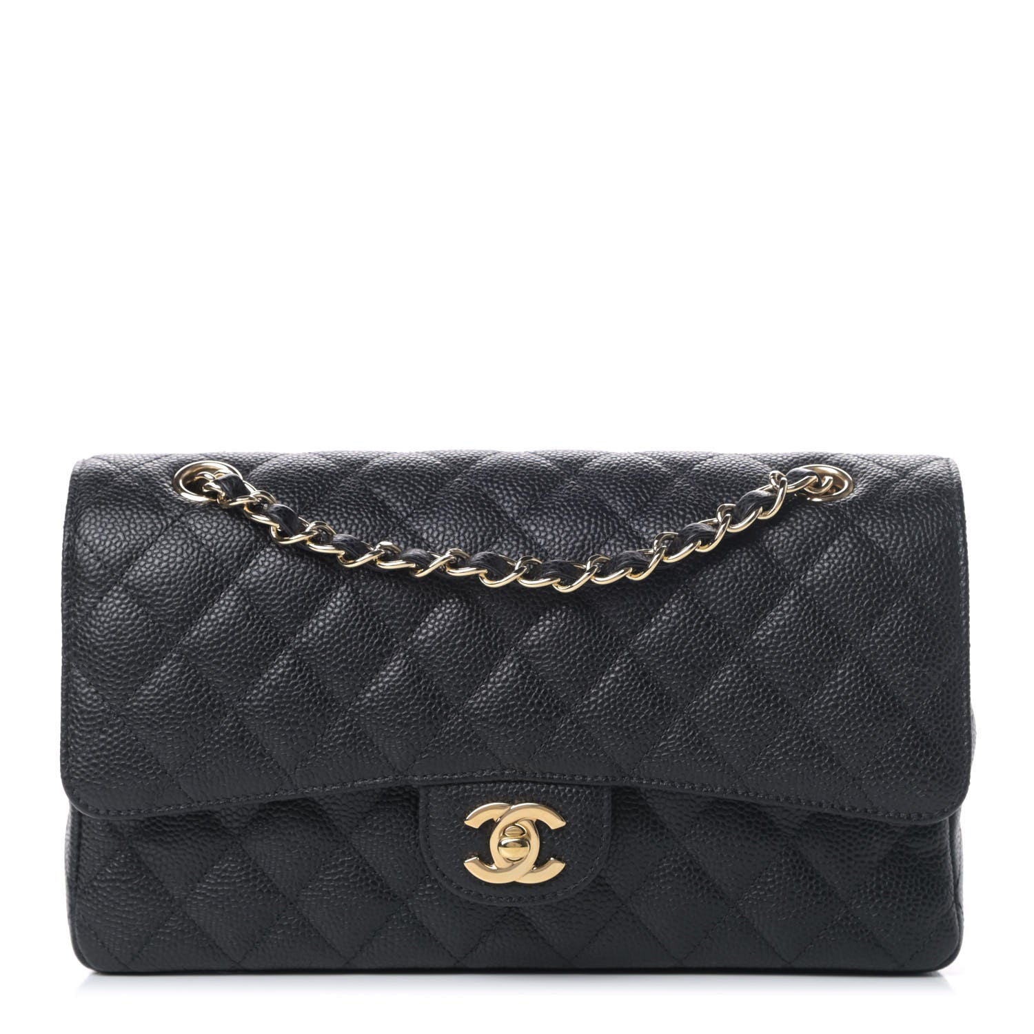 Chanel Caviar Quilted Medium Double Flap Black 1 of 5
