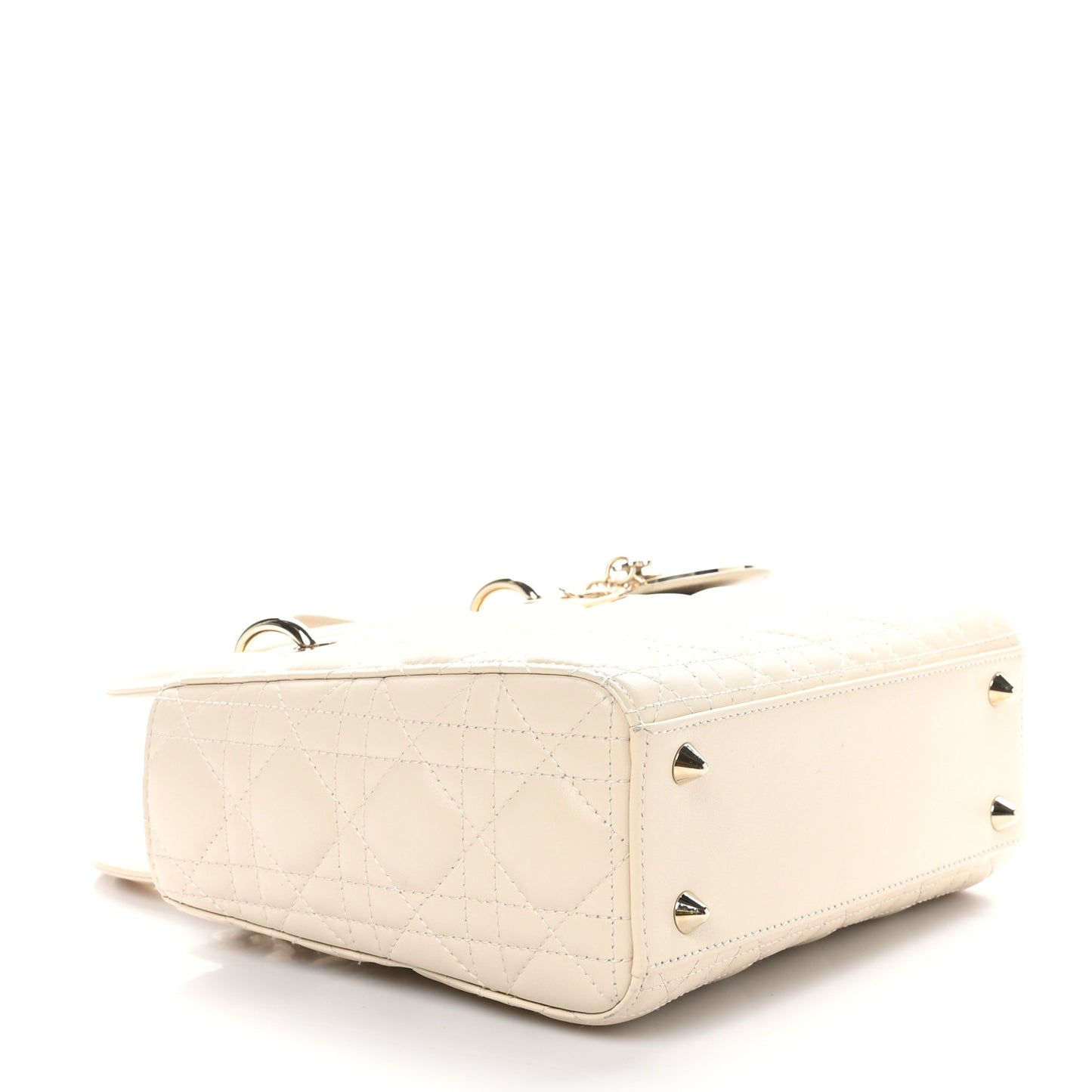 Lambskin Cannage Small My ABCDior Lady Dior Powder Beige