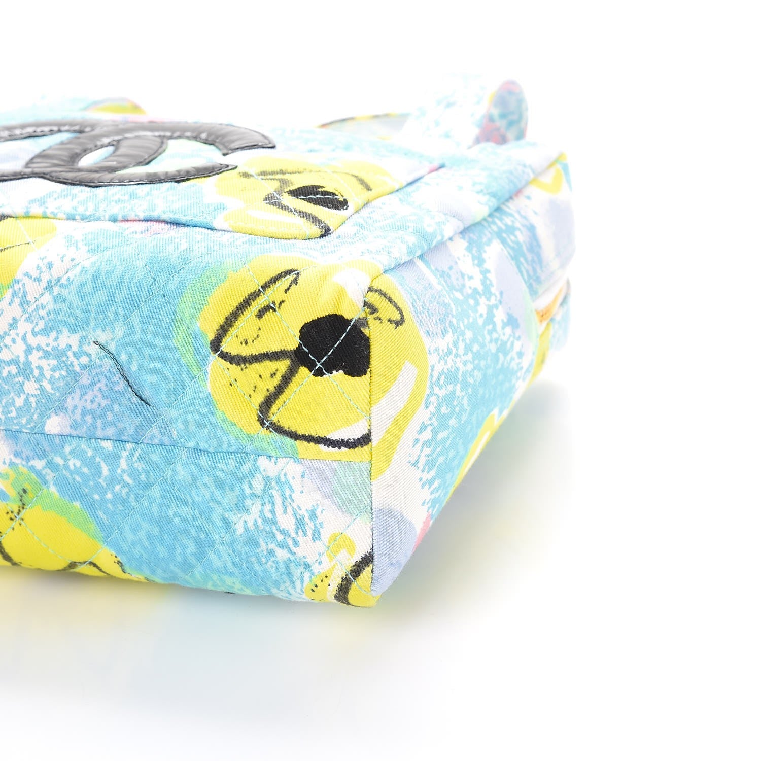 Chanel Canvas Printed Quilted CC Bowler Multicolor 11 of 11