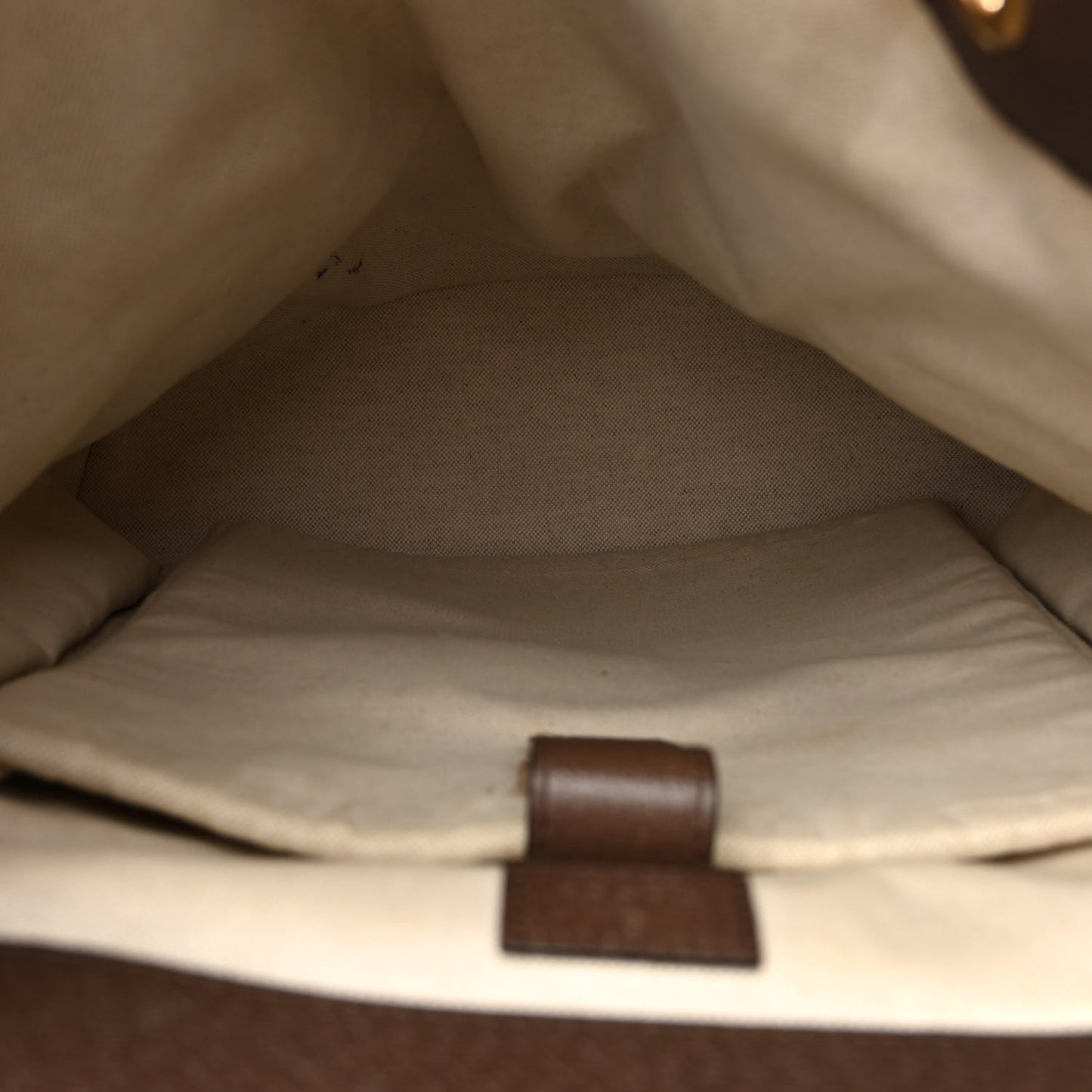 Monogram Jumbo GG Textured Dollar Calfskin Web Double Buckle Backpack Camel Ebony New Acero