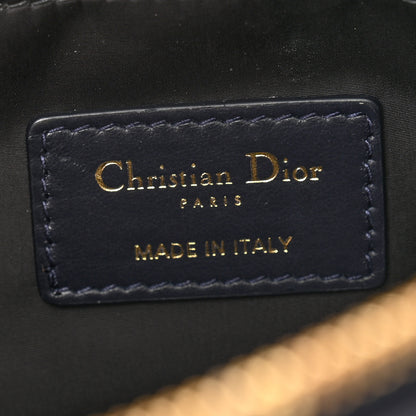 Christian Dior Embroidered Toile De Jouy 30 Montaigne Cosmetic Pouch Blue 6 of 8