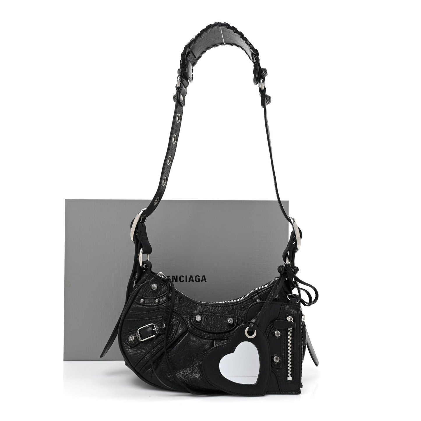 Agneau Arena Le Cagole Shoulder Bag XS Black