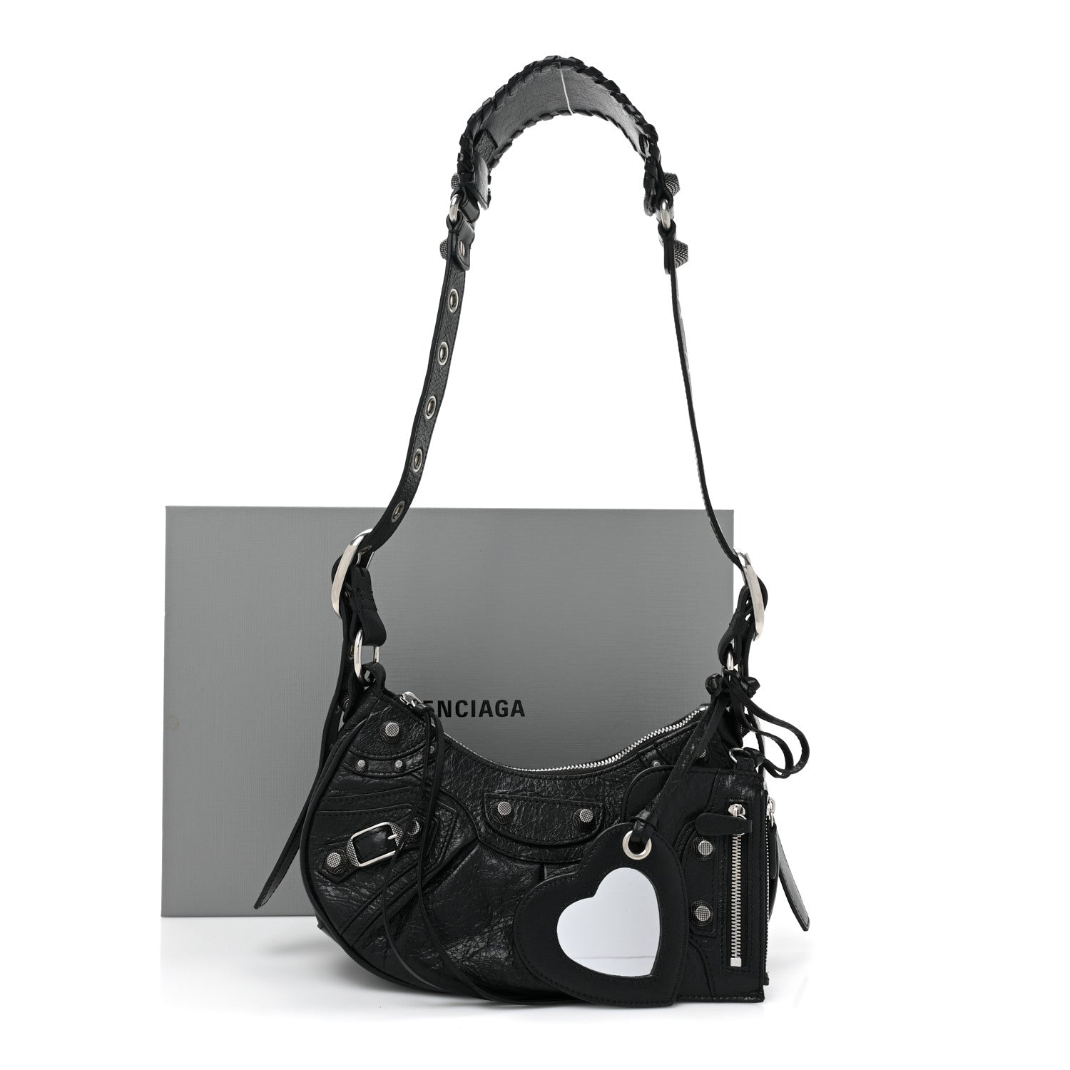 Balenciaga Agneau Arena Le Cagole Shoulder Bag XS Black 11 of 11