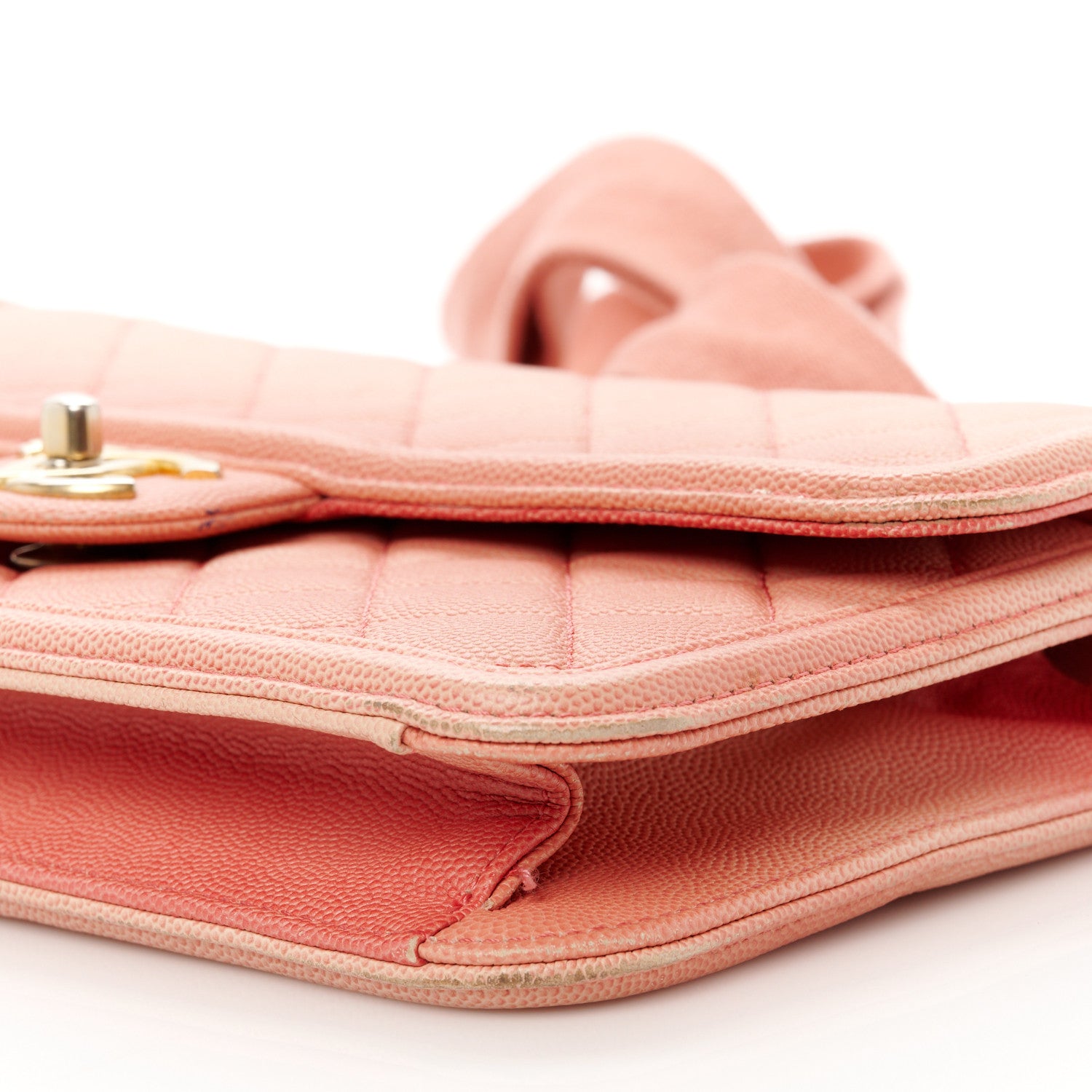 Chanel Caviar Quilted Medium Sunset On The Sea Flap Coral 11 of 12