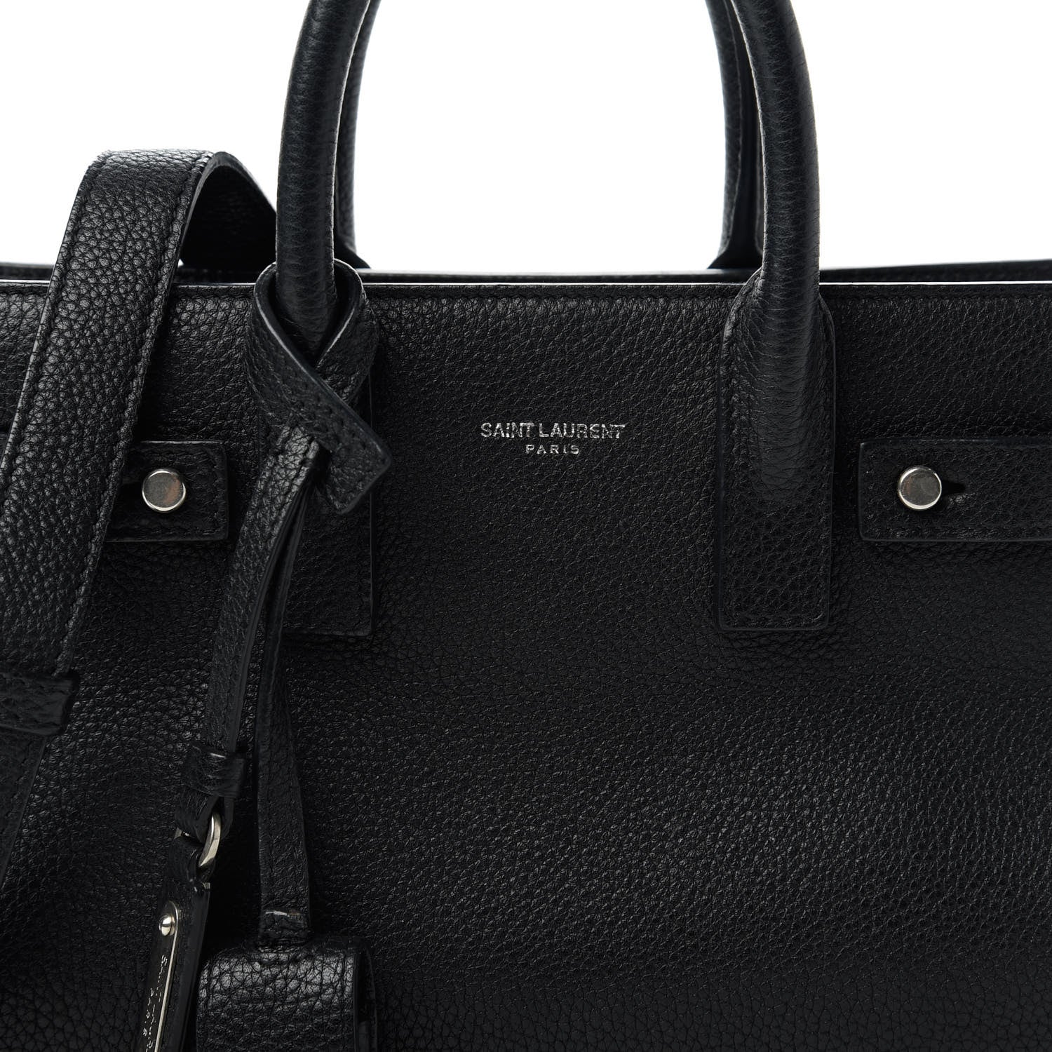 Saint Laurent Grained Calfskin Nano Sac De Jour Souple Black 10 of 10