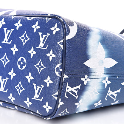 Louis Vuitton Monogram Escale Neverfull MM Blue 9 of 9