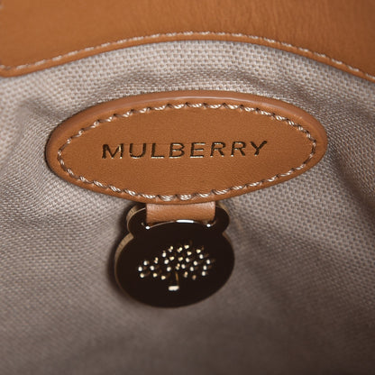 Mulberry Calfskin Crocodile Embossed Mini Jamie Bucket Bag Camel 6 of 8