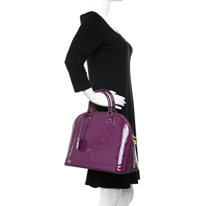 Louis Vuitton Vernis Alma MM Amethyste 2 of 12