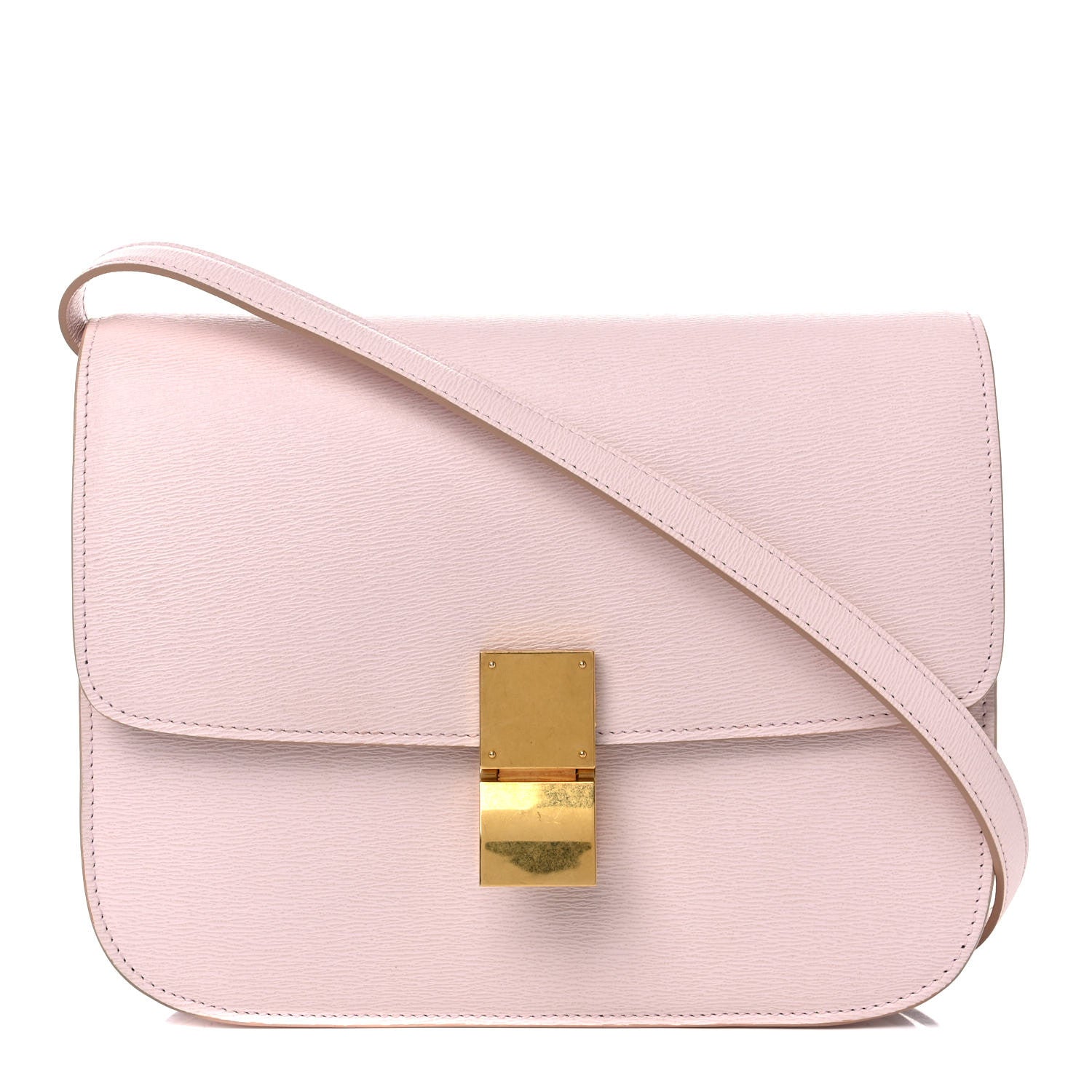 Celine Liege Calfskin Medium Classic Box Flap Bag Blush 1 of 17