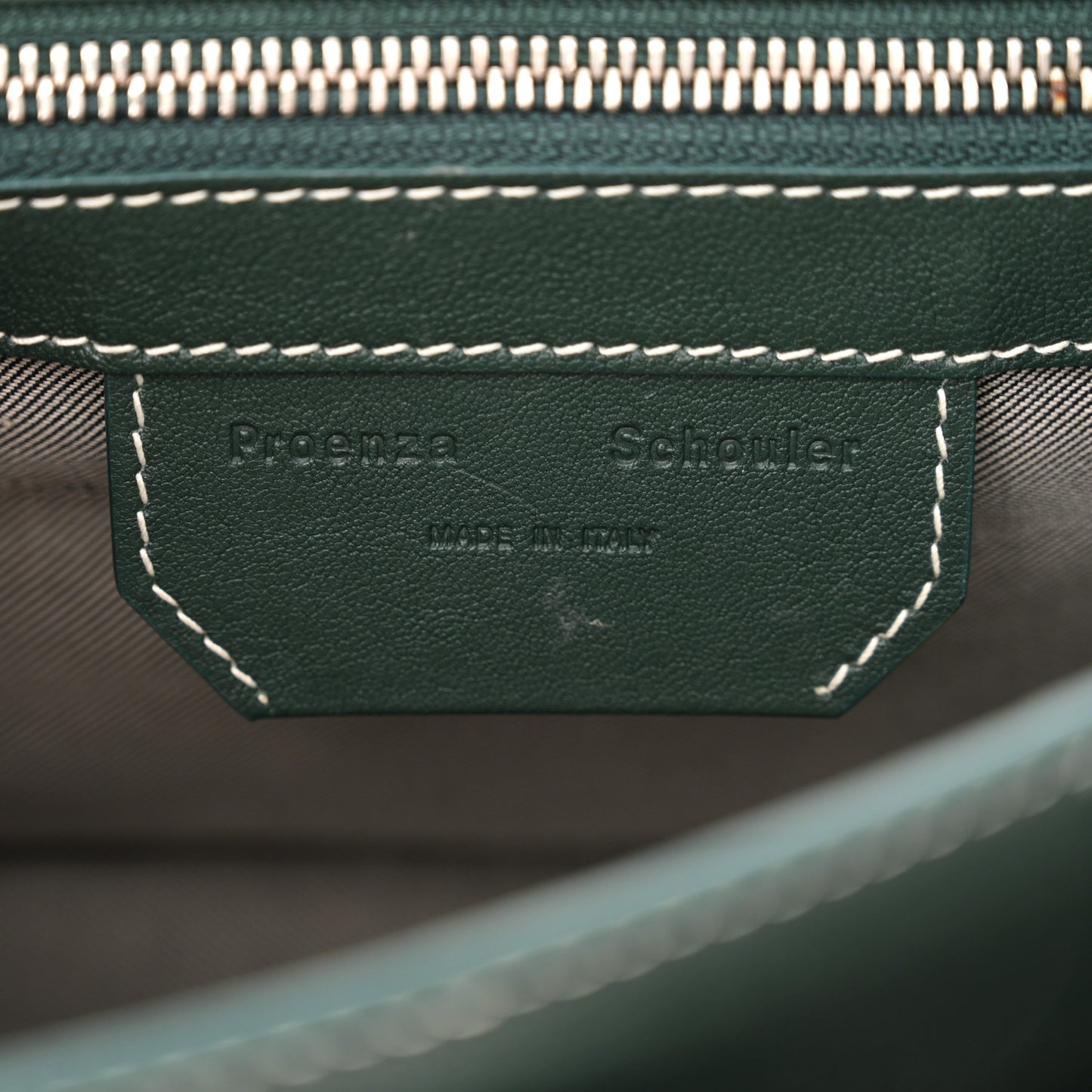 Lambskin Tiny PS1 Satchel Dark Green