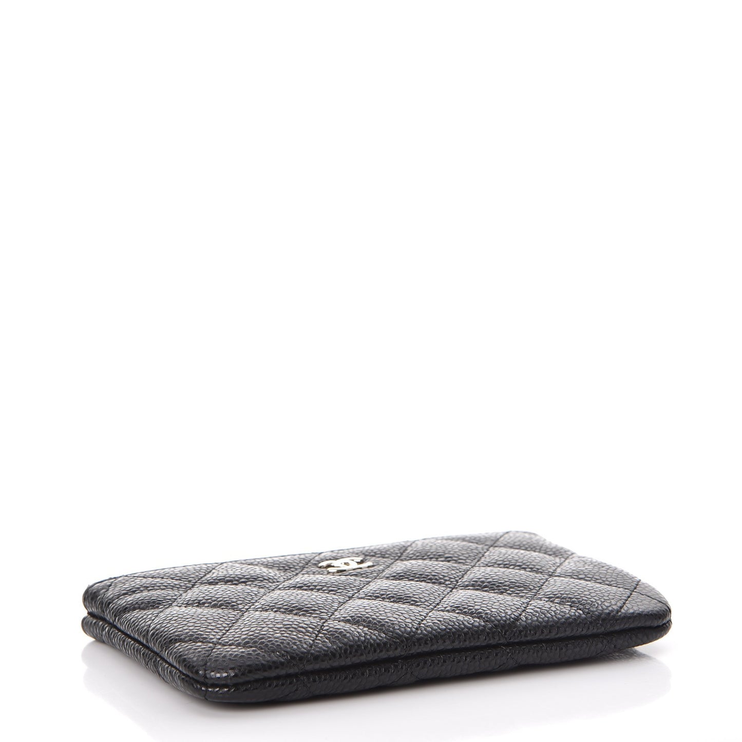 Caviar Quilted Small Cosmetic Case Black