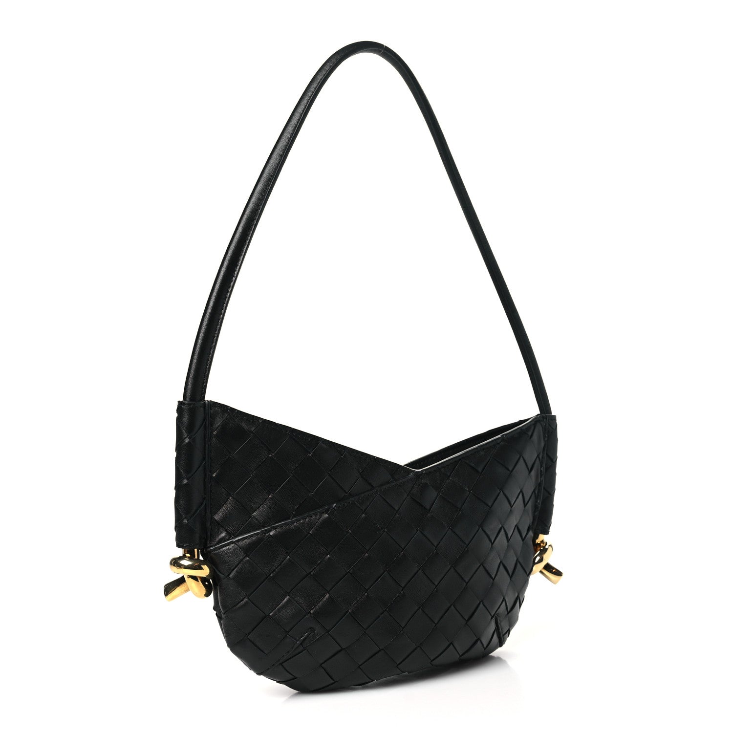 Bottega Veneta Nappa Intrecciato Mini Solstice Shoulder Bag Black 3 of 9
