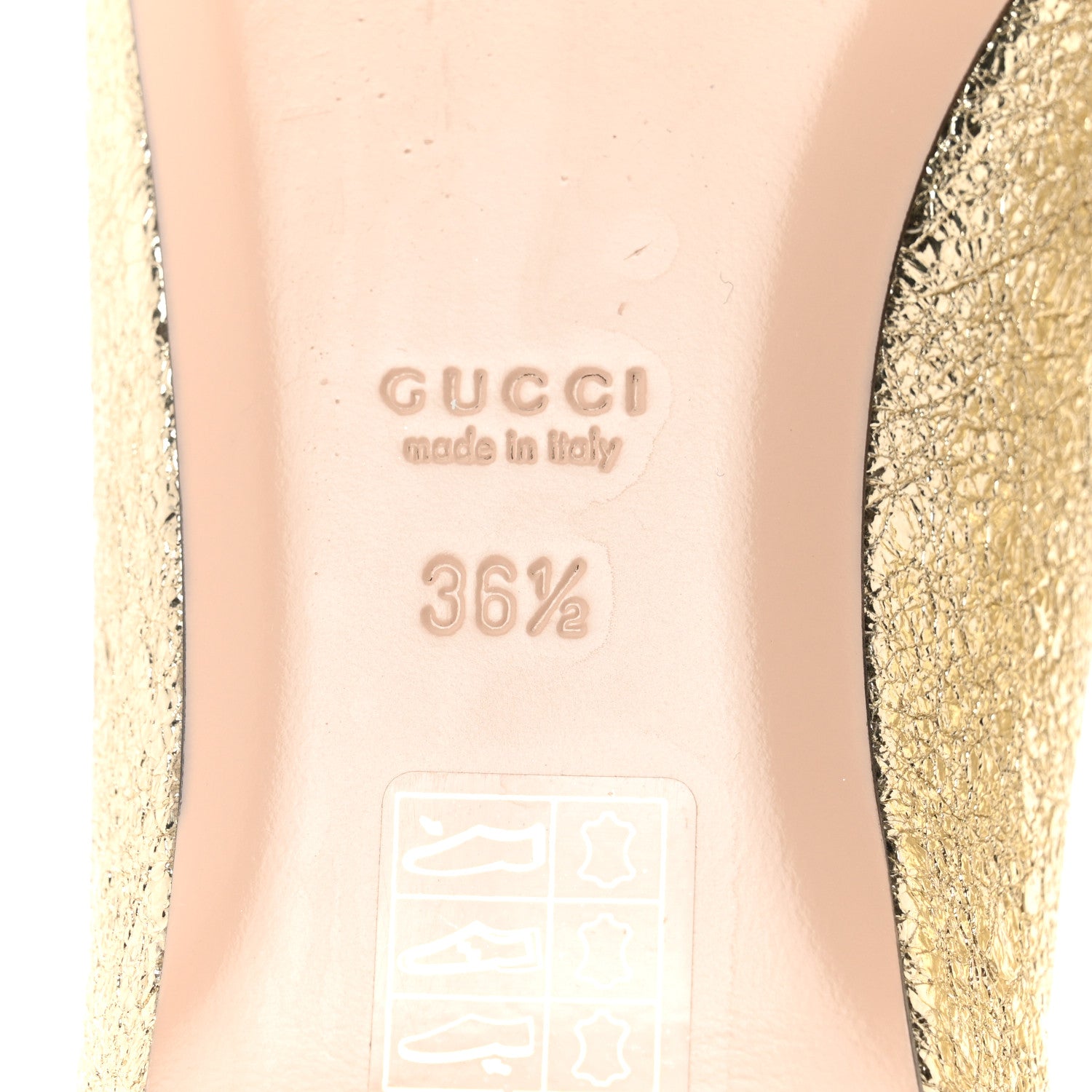Gucci Galassia GG Marmont Fringe Flats 36.5 Platino 8 of 8
