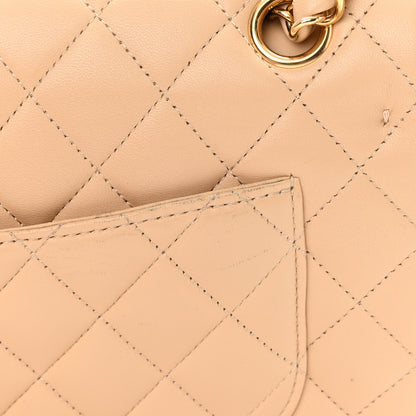 Chanel Lambskin Quilted Small Double Flap Beige 14 of 14