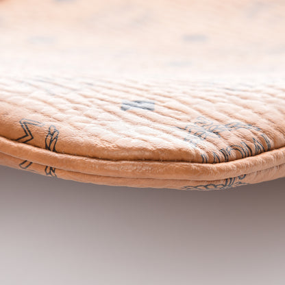 MCM Visetos Liz Shopper Tote Pouch Cognac 5 of 9