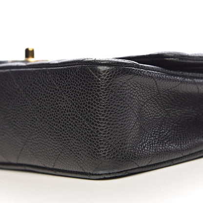 Chanel Caviar Quilted Medium Double Flap Black 16 of 17