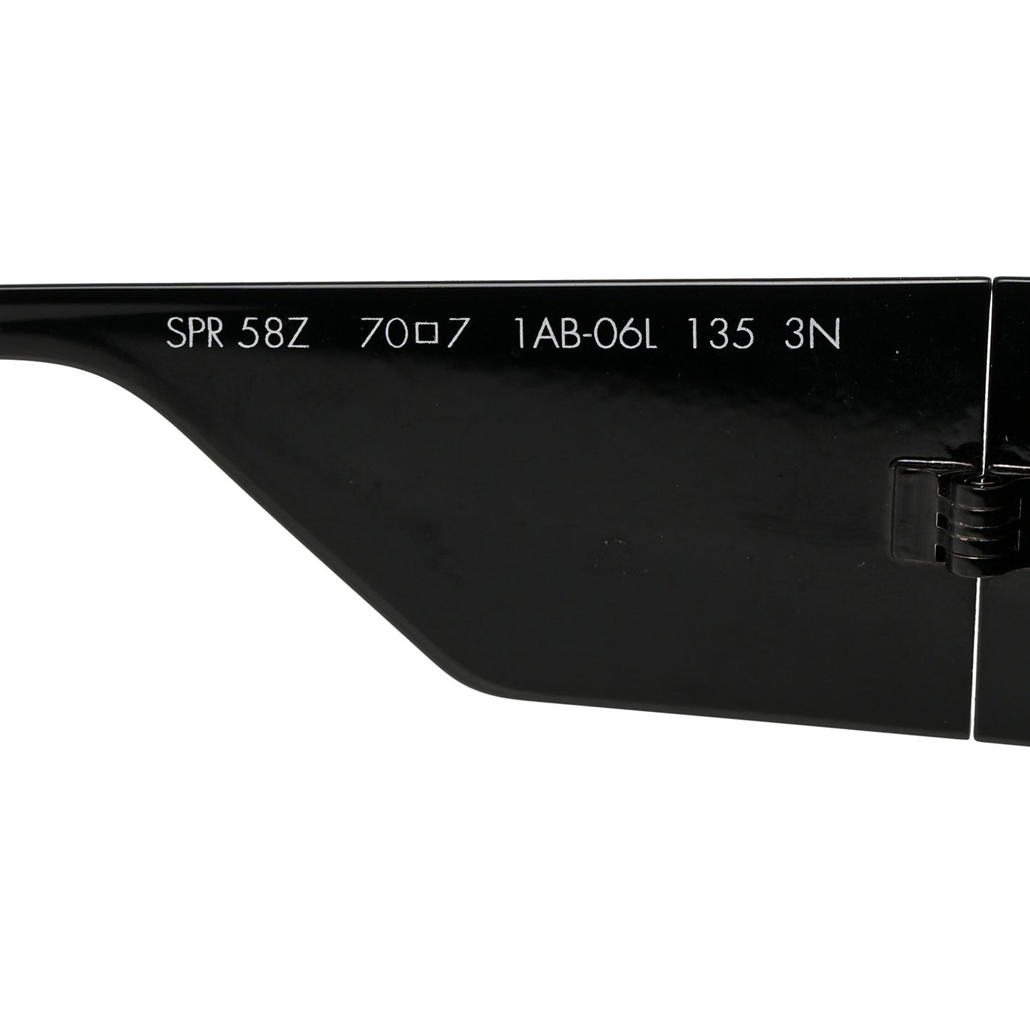Acetate Symbole Sunglasses SPR 58Z Black