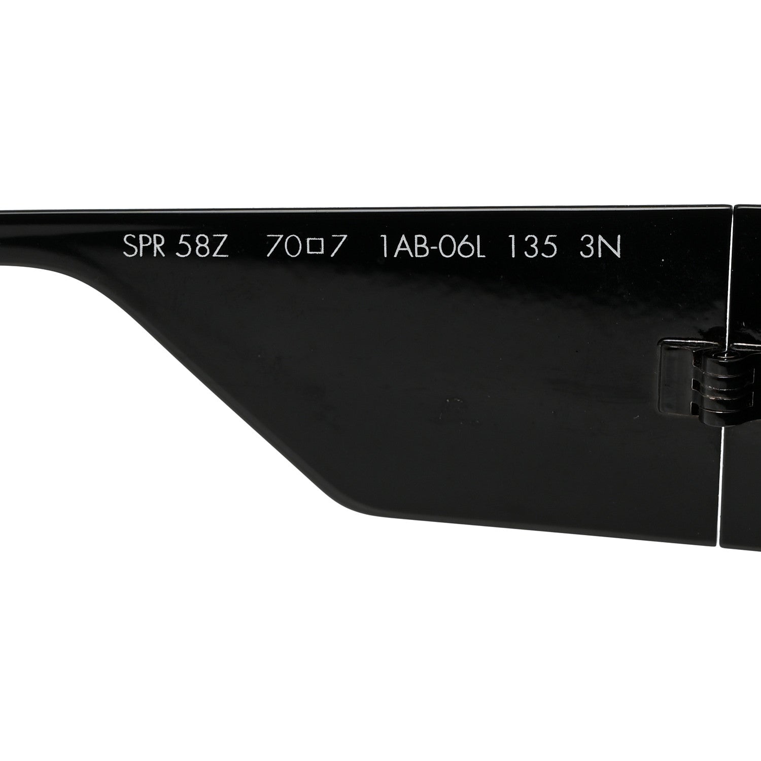 Prada Acetate Symbole Sunglasses SPR 58Z Black 5 of 7