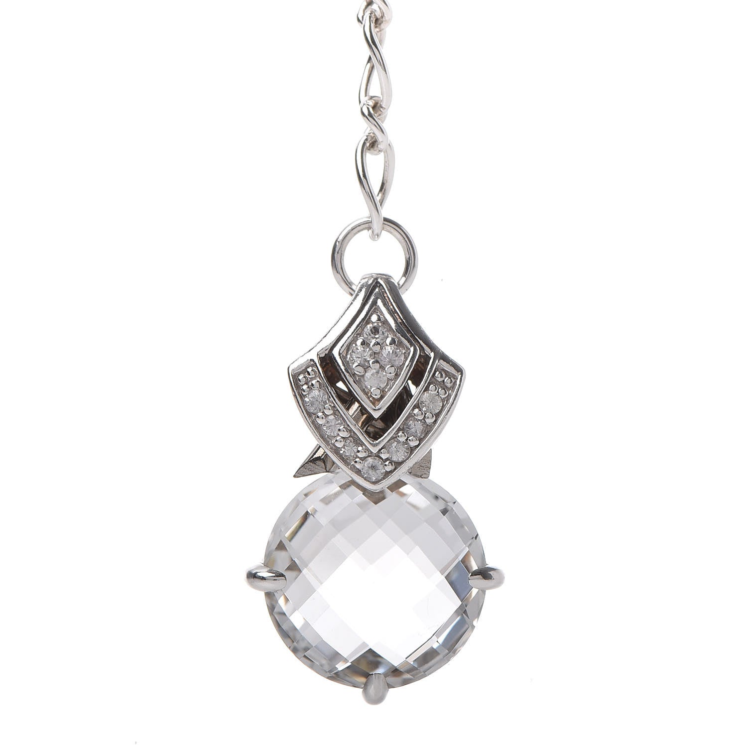 John Hardy Sterling Silver White Topaz Legends Naga Lariat Necklace 4 of 7