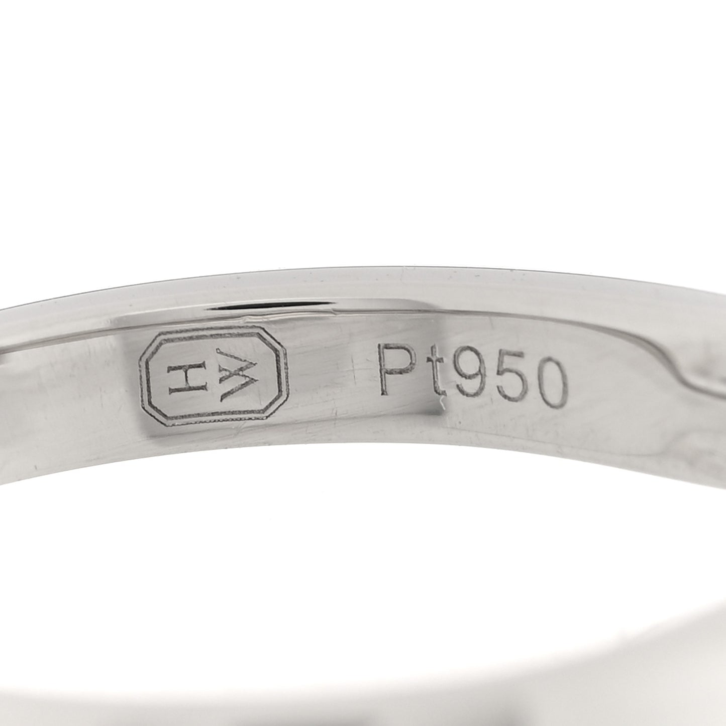 Platinum Diamond .50ct HW Logo Engagement Ring 48 4.5