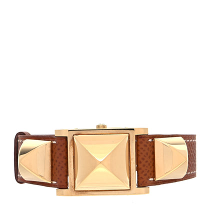 Hermes Stainless Steel Courchevel 23mm Medor Quartz Watch Gold 2 of 5