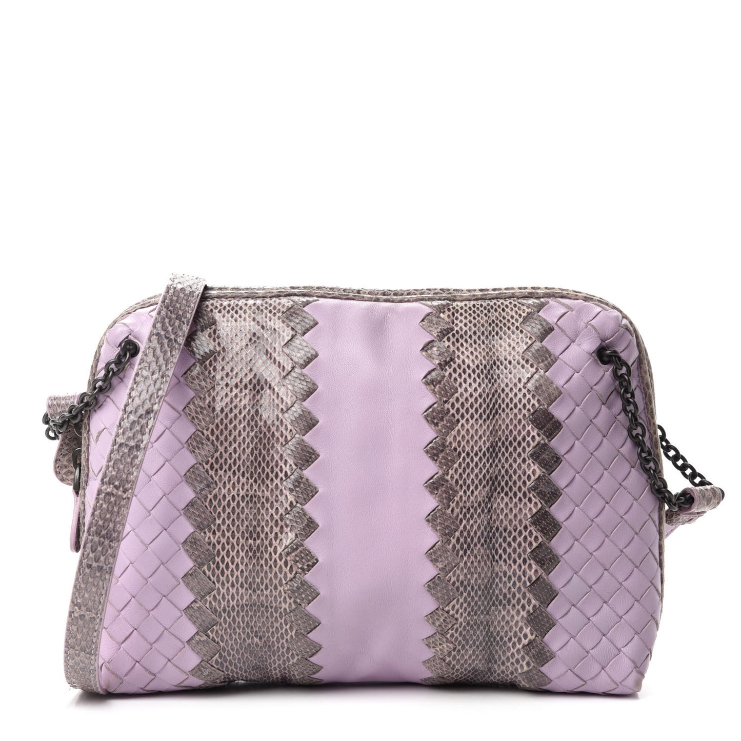 Nappa Intrecciato Ayers Crossbody Pillow Messenger Parme