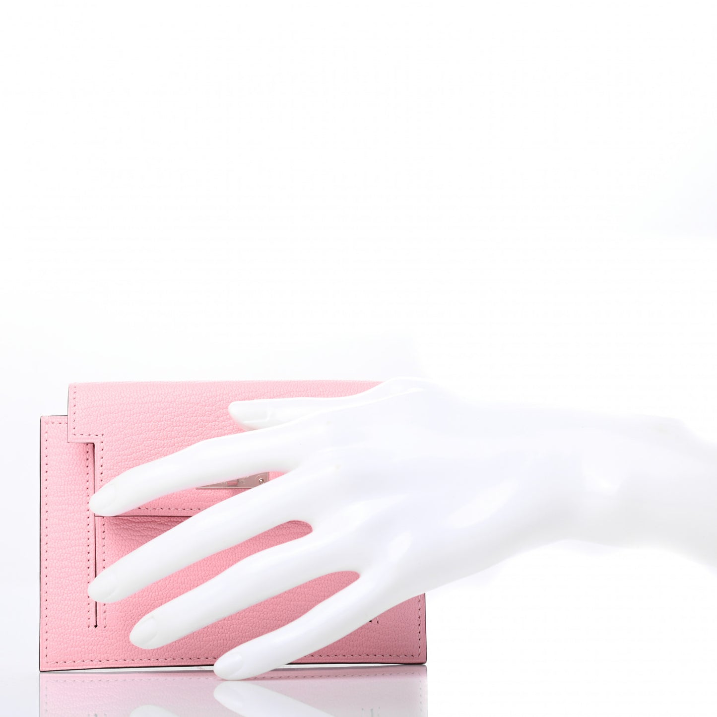 Chevre Mysore Kelly Pocket Compact Wallet Rose Sakura