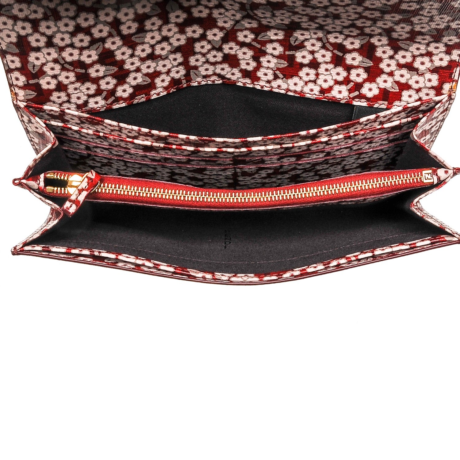 Fendi Zucchino Forever Continental Wallet Bordeaux Rosa 5 of 8