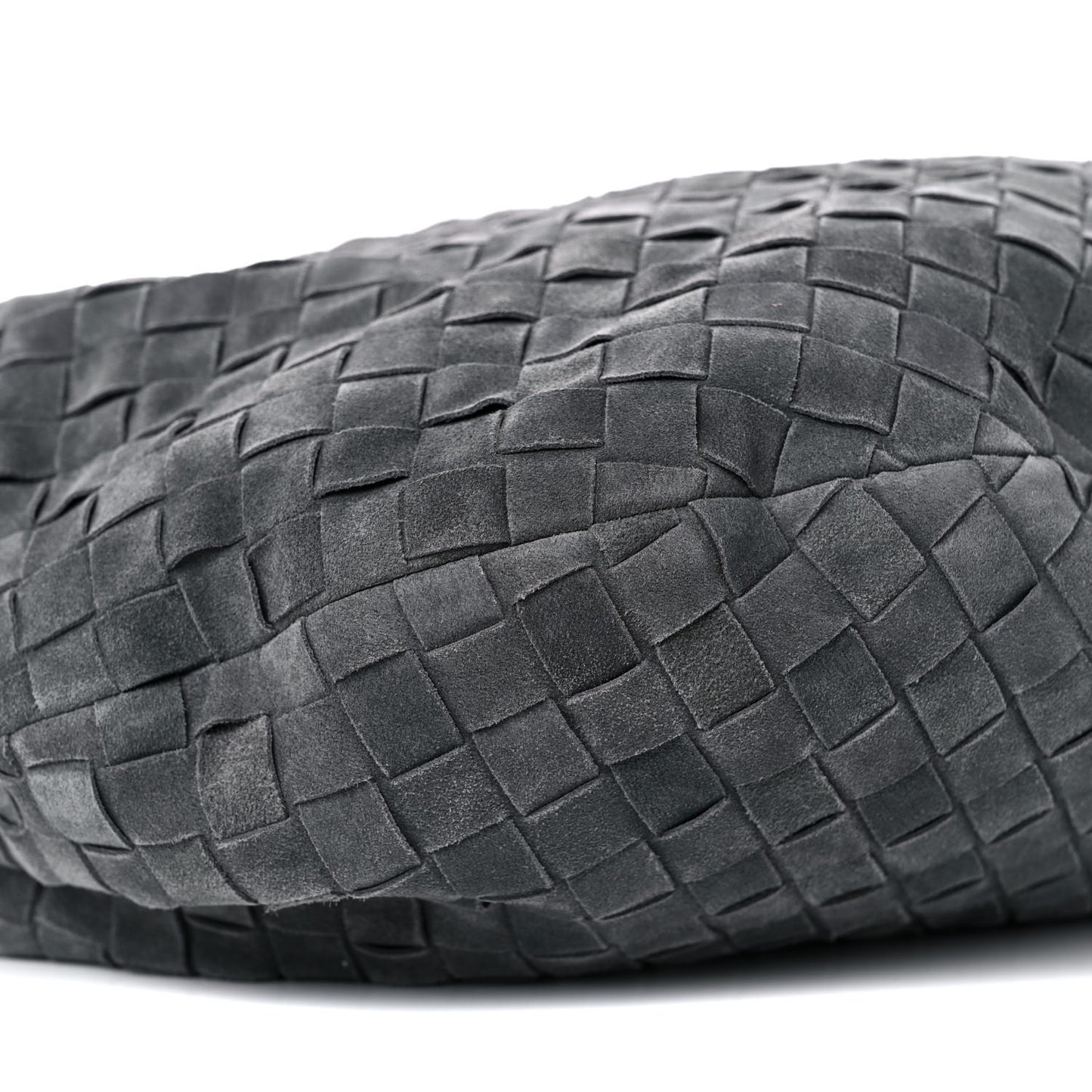 Suede Intrecciato Large Jodie Medium Grey