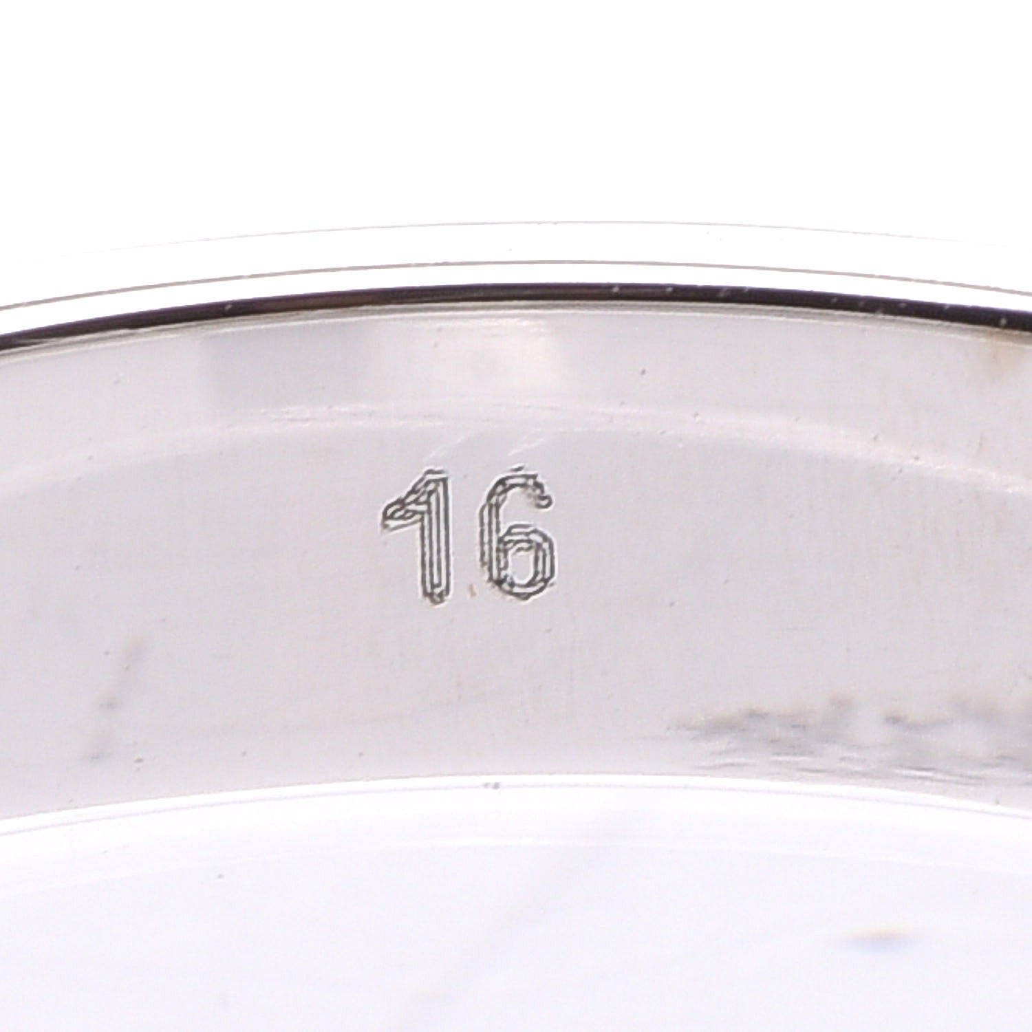 Gucci 18K White Gold 4mm Icon Thin Band Ring 56 7.5 5 of 6