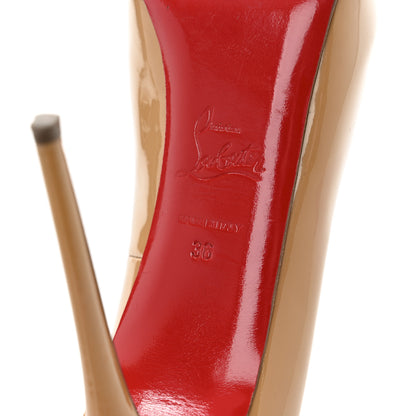 Christian Louboutin Patent New Very Prive 120 Pumps 36 Nude 7 of 9