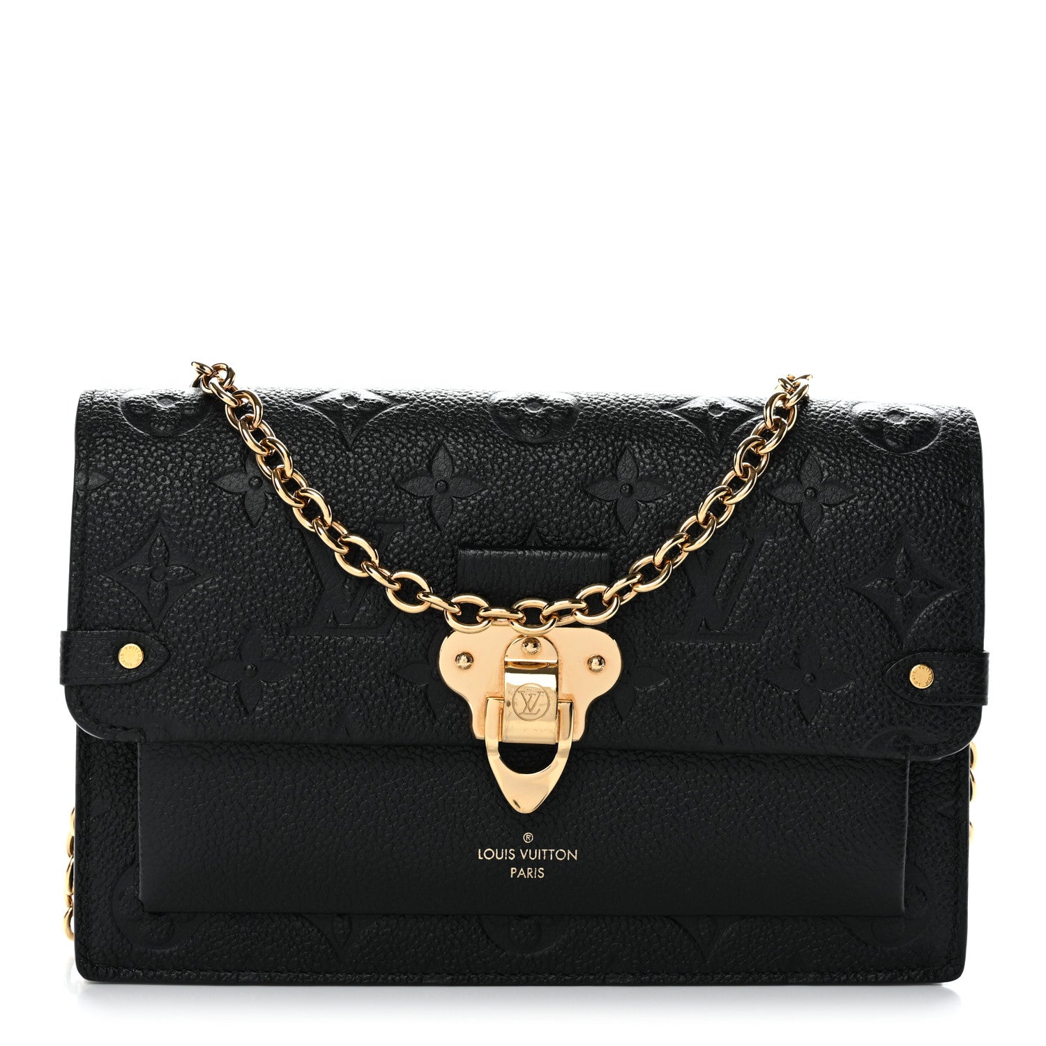 Louis Vuitton Empreinte Vavin Chain Wallet Black 1 of 9