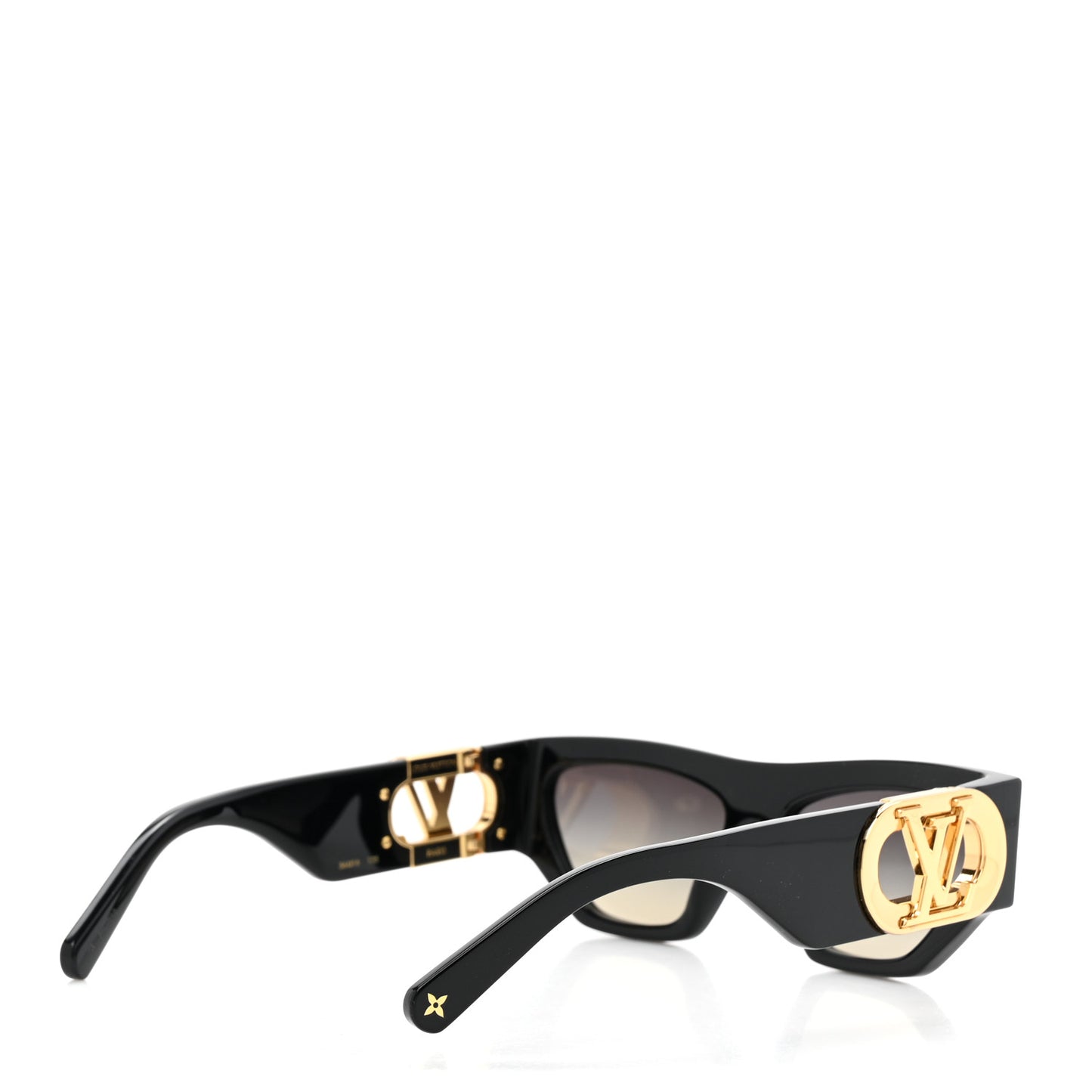 Acetate LV Link Square Sunglasses Z1661W Black