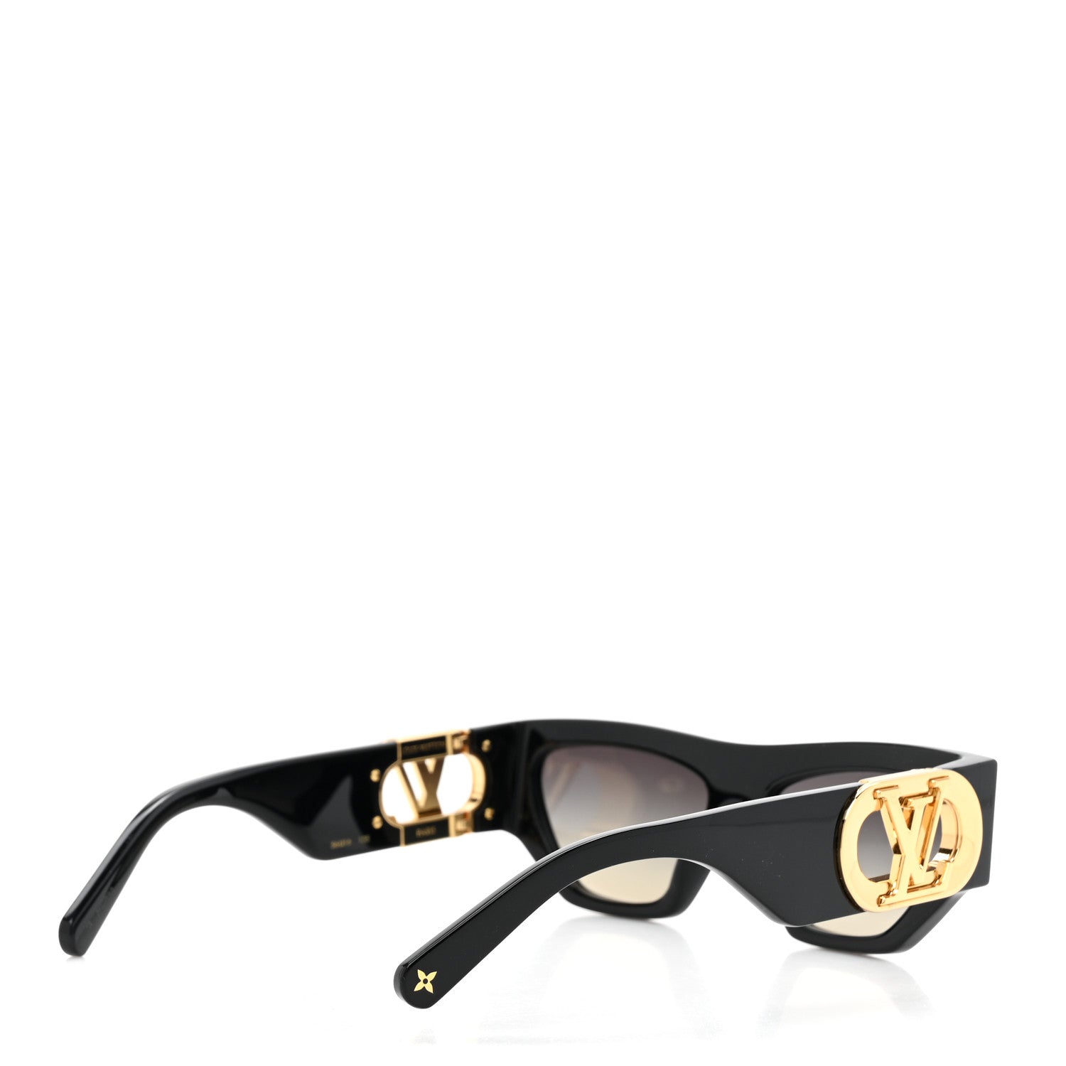 Louis Vuitton Acetate LV Link Square Sunglasses Z1661W Black 4 of 7