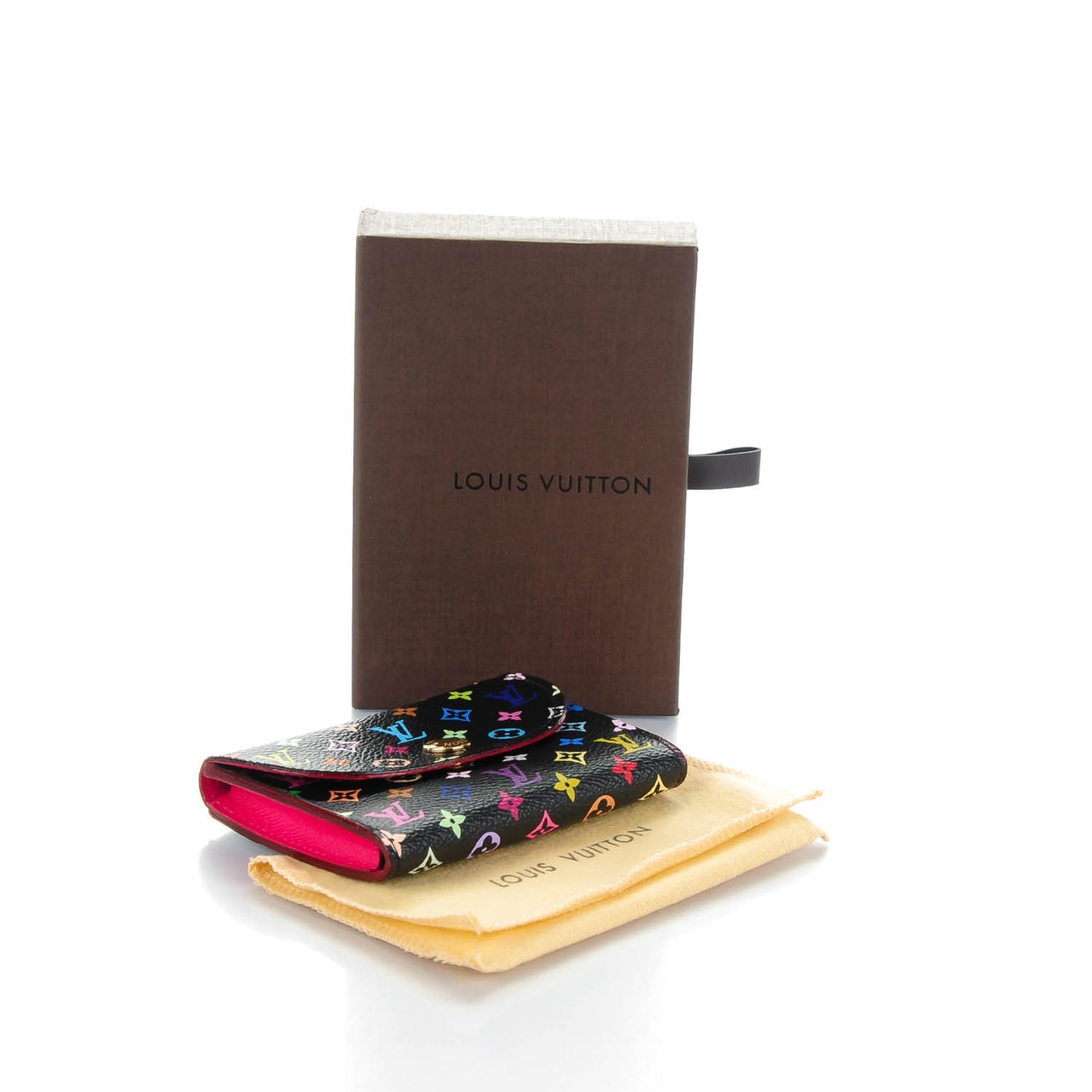 Monogram Multicolor Business Card Holder Black Grenade