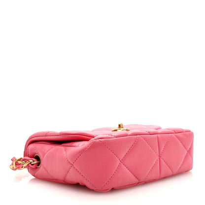 Chanel Lambskin Plexiglass Quilted Coco Love Mini Flap Pink 4 of 9