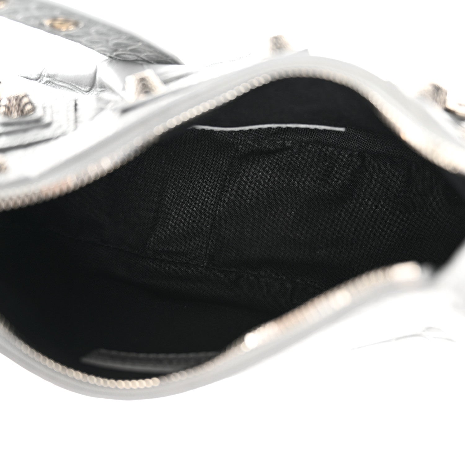 Balenciaga Extra Supple Calfskin Crocodile Embossed XS Le Cagole Shoulder Bag Balenciaga Grey 6 of 12