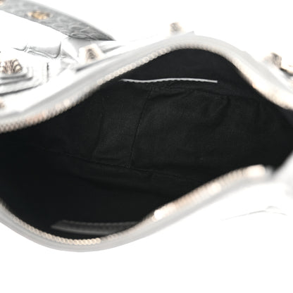 Balenciaga Extra Supple Calfskin Crocodile Embossed XS Le Cagole Shoulder Bag Balenciaga Grey 6 of 12