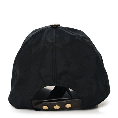 Louis Vuitton Polyester Silk Monogram LV Get Ready Cap M Black 5 of 8