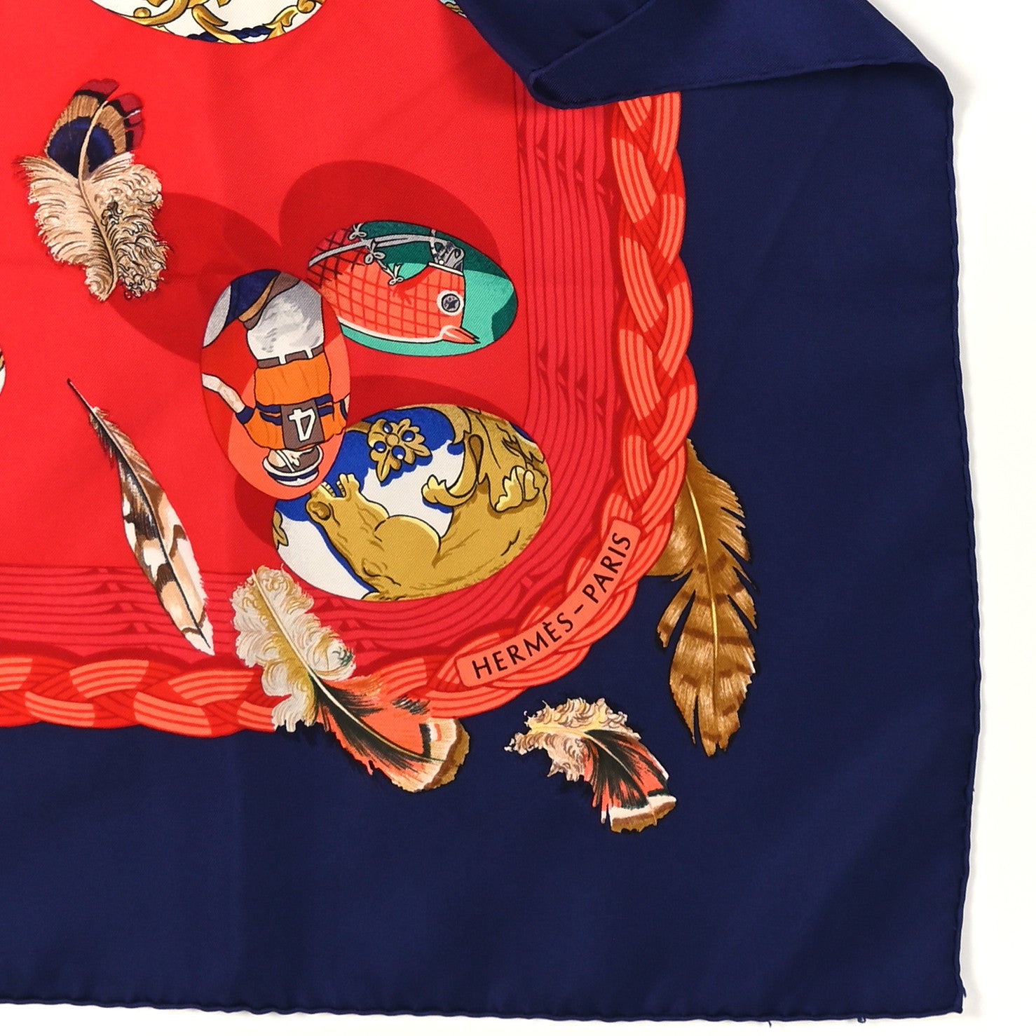 Hermes Silk Couvee d'Hermes Scarf 90 4 of 5