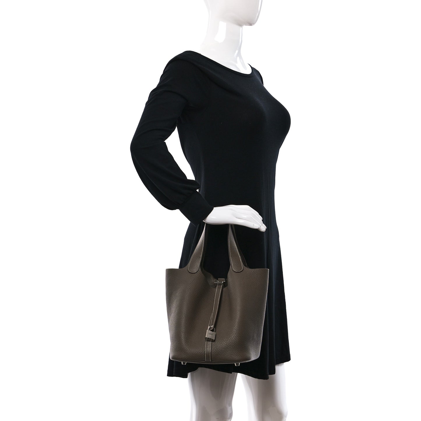 Taurillon Clemence Picotin Lock 22 MM Etoupe