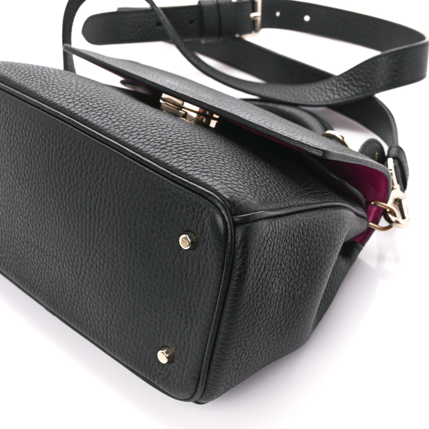 Bullcalf Mini Be Dior Flap Black Fraise