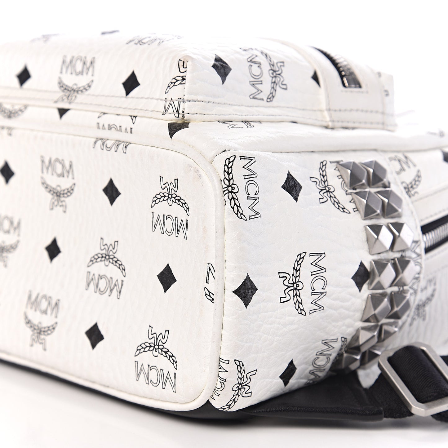 Visetos Side Stud Mini Stark Backpack White