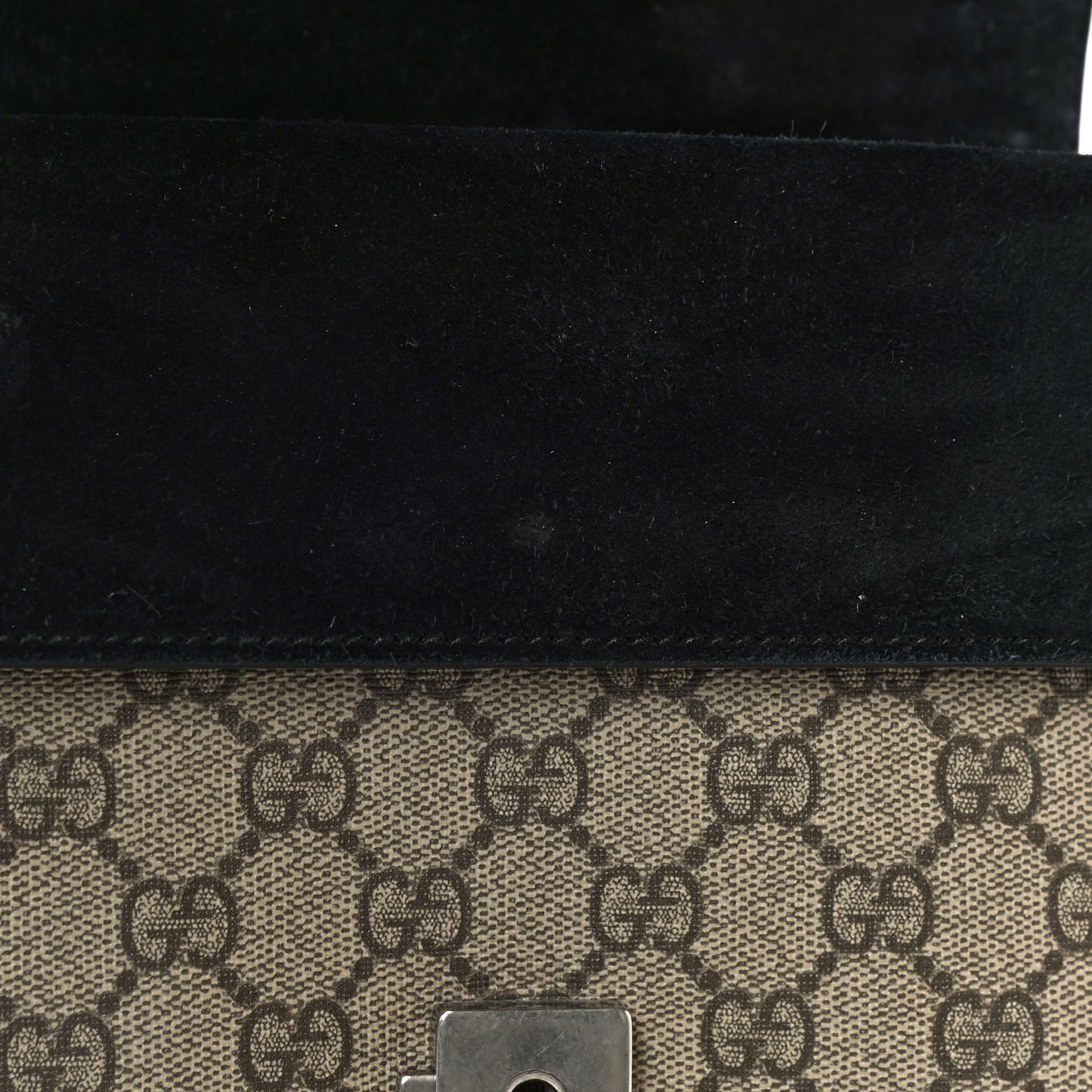GG Supreme Monogram Mini Dionysus Shoulder Bag Black