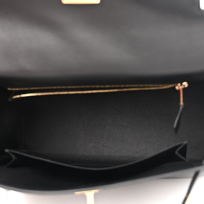 Hermes Swift Kelly Retourne 25 Black 4 of 10