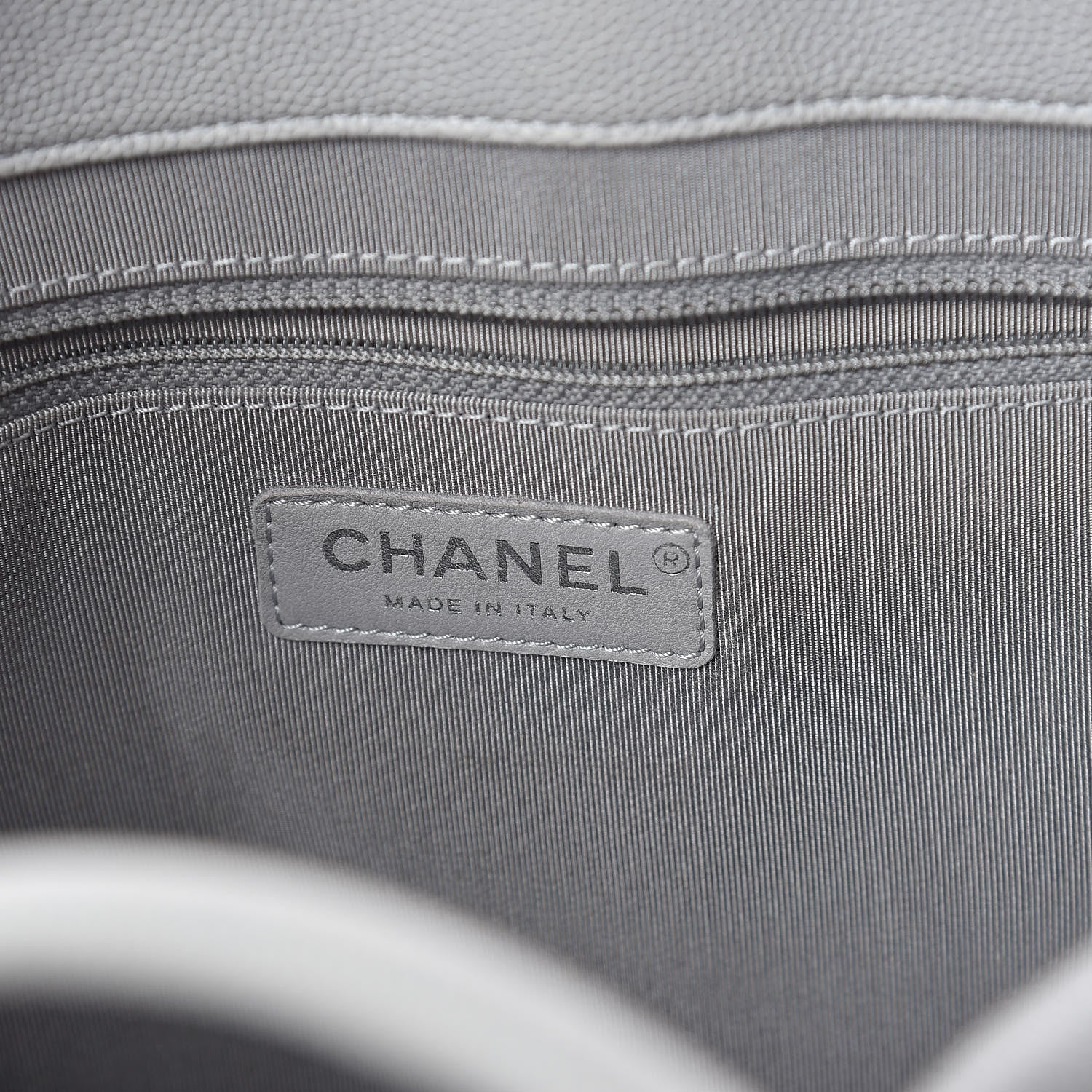 Chanel Caviar Quilted Large Urban Companion Top Handle Shopping Tote Grey 6 of 9