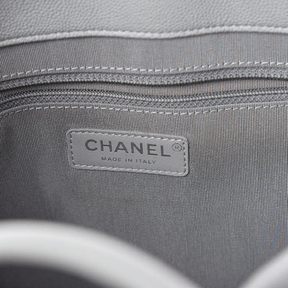 Chanel Caviar Quilted Large Urban Companion Top Handle Shopping Tote Grey 6 of 9