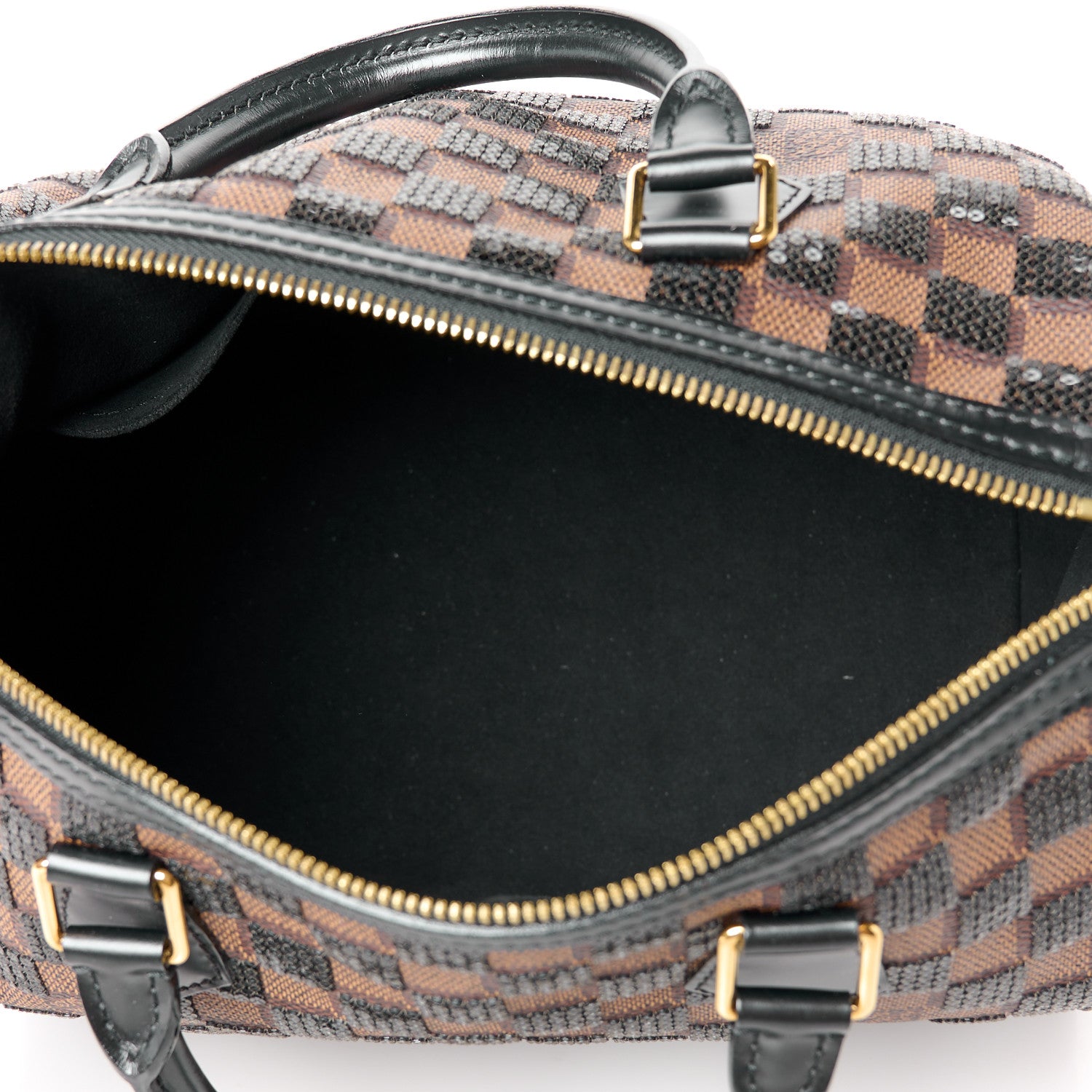 Louis Vuitton Damier Paillettes Speedy 30 Black 5 of 11