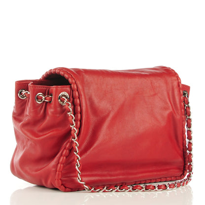 Chanel Calfskin On the Bund Accordion Flap Dark Red 3 of 7