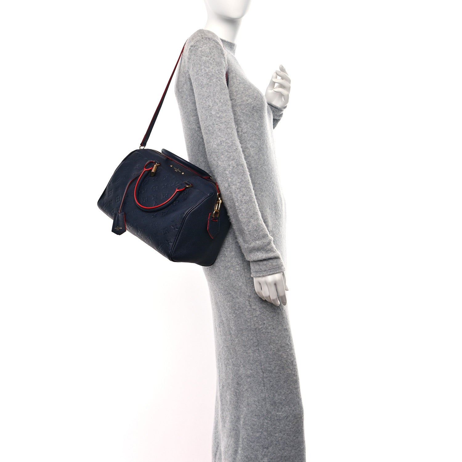 Louis Vuitton Empreinte Speedy Bandouliere 30 NM Marine Rouge 3 of 9